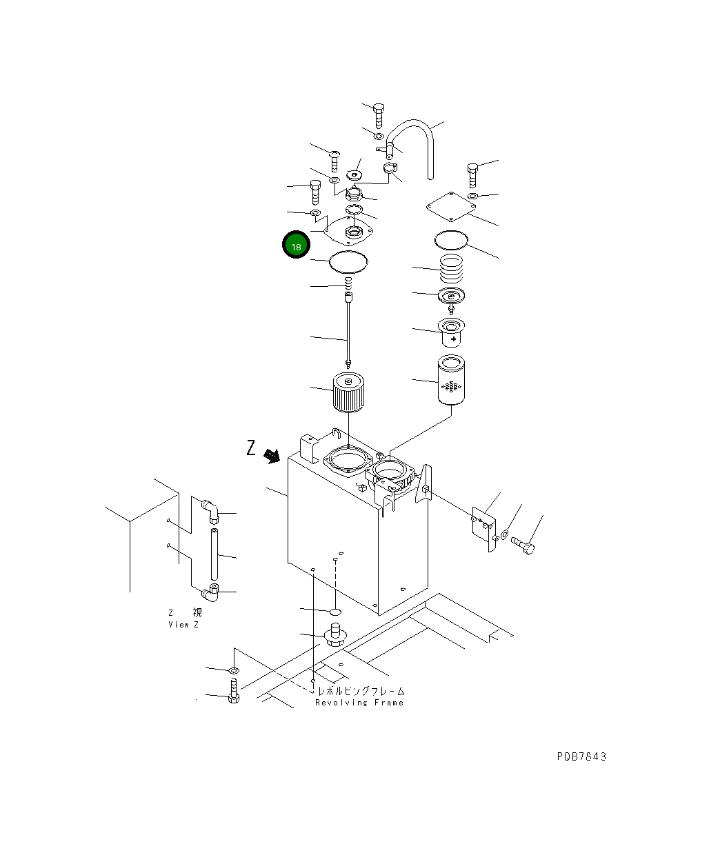 Крышка 203-60-61240 Komatsu