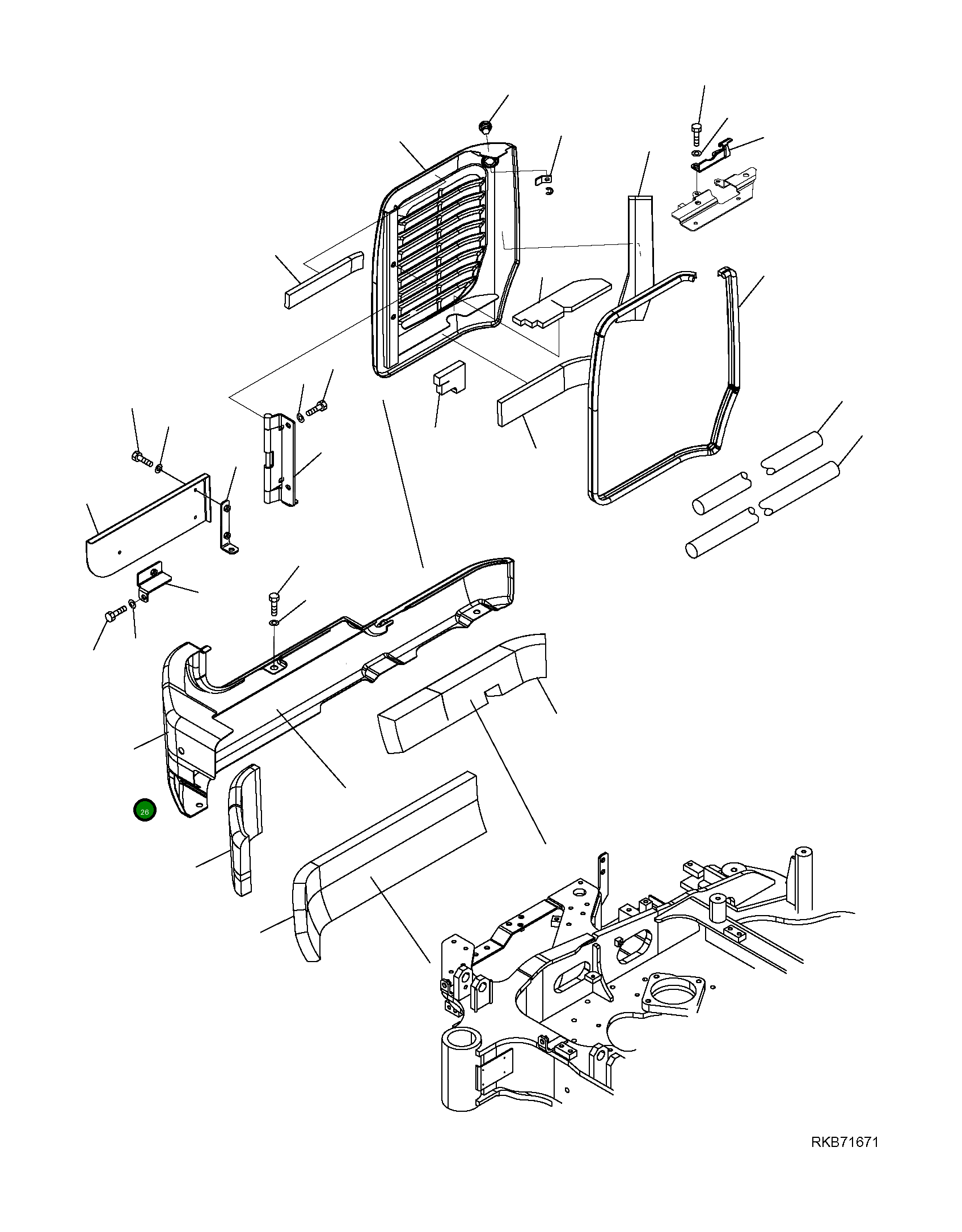 Крышка 20W-54-93111 Komatsu