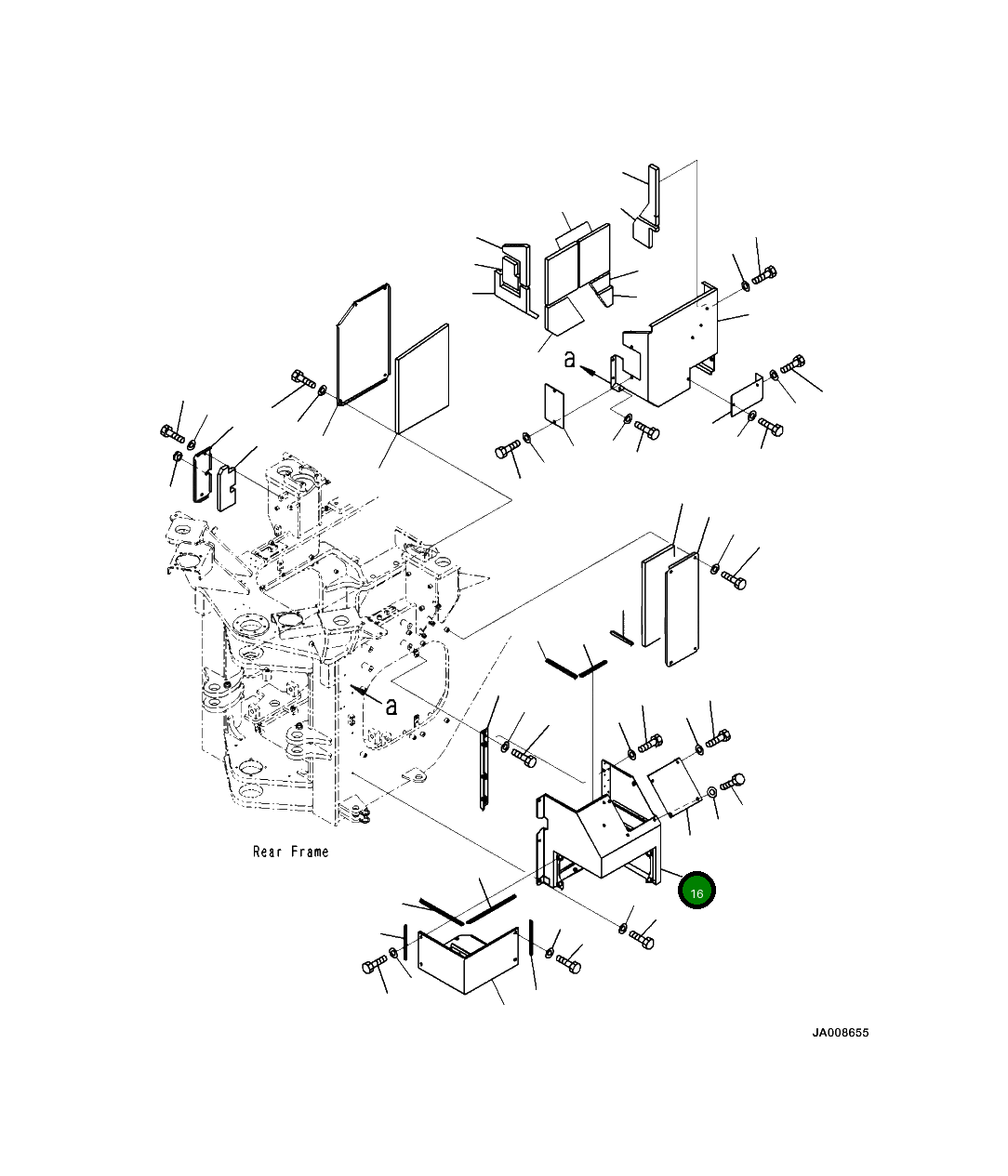 Крышка 425-46-44220  Komatsu
