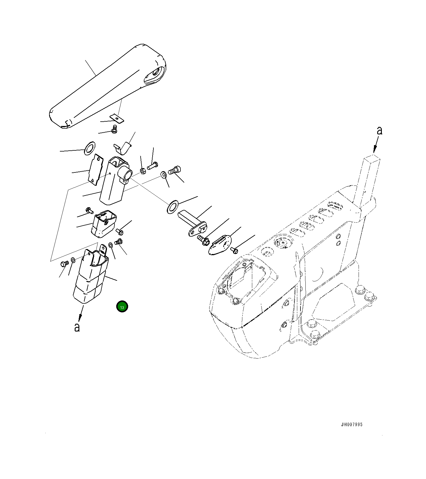 Крышка 20Y4341191  Komatsu
