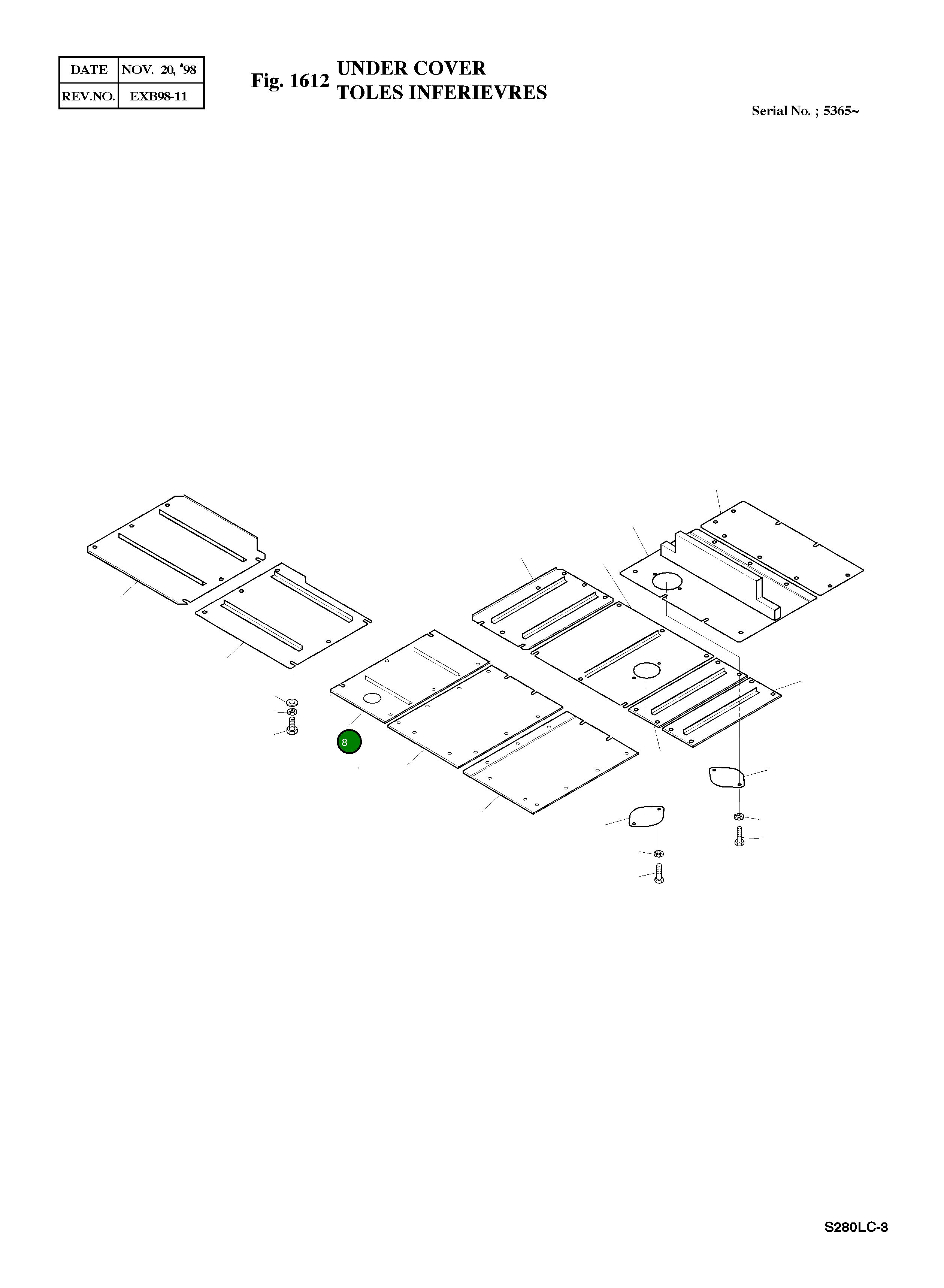 Крышка 2621-2416E Komatsu