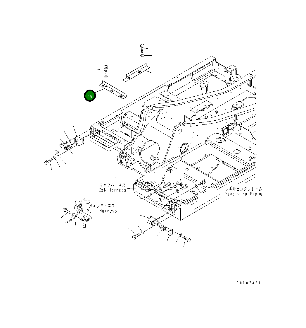 Крышка 21K-06-72910  Komatsu