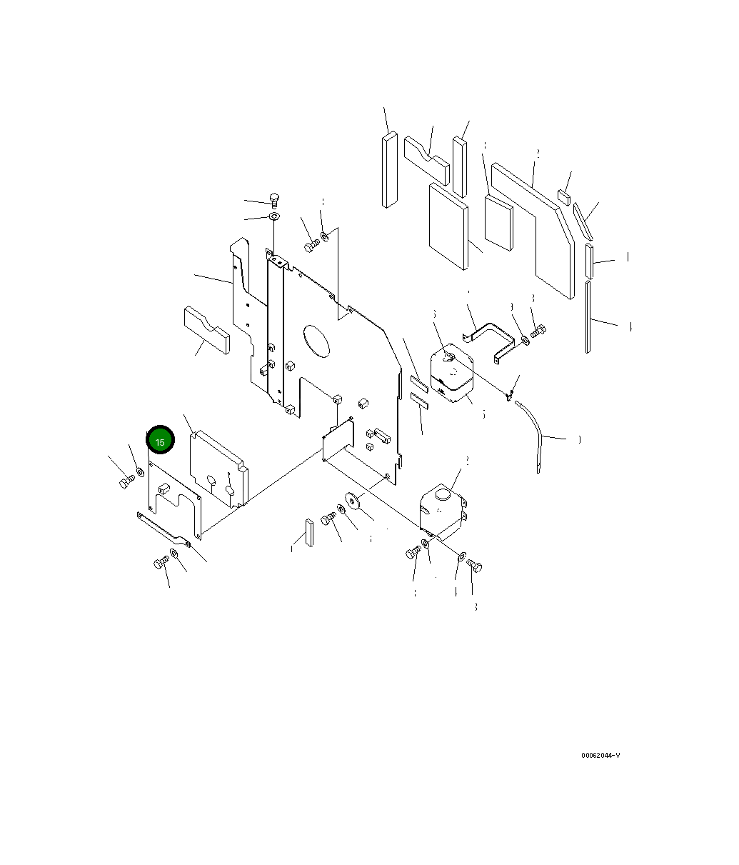 Крышка 20Y-54-71613  Komatsu