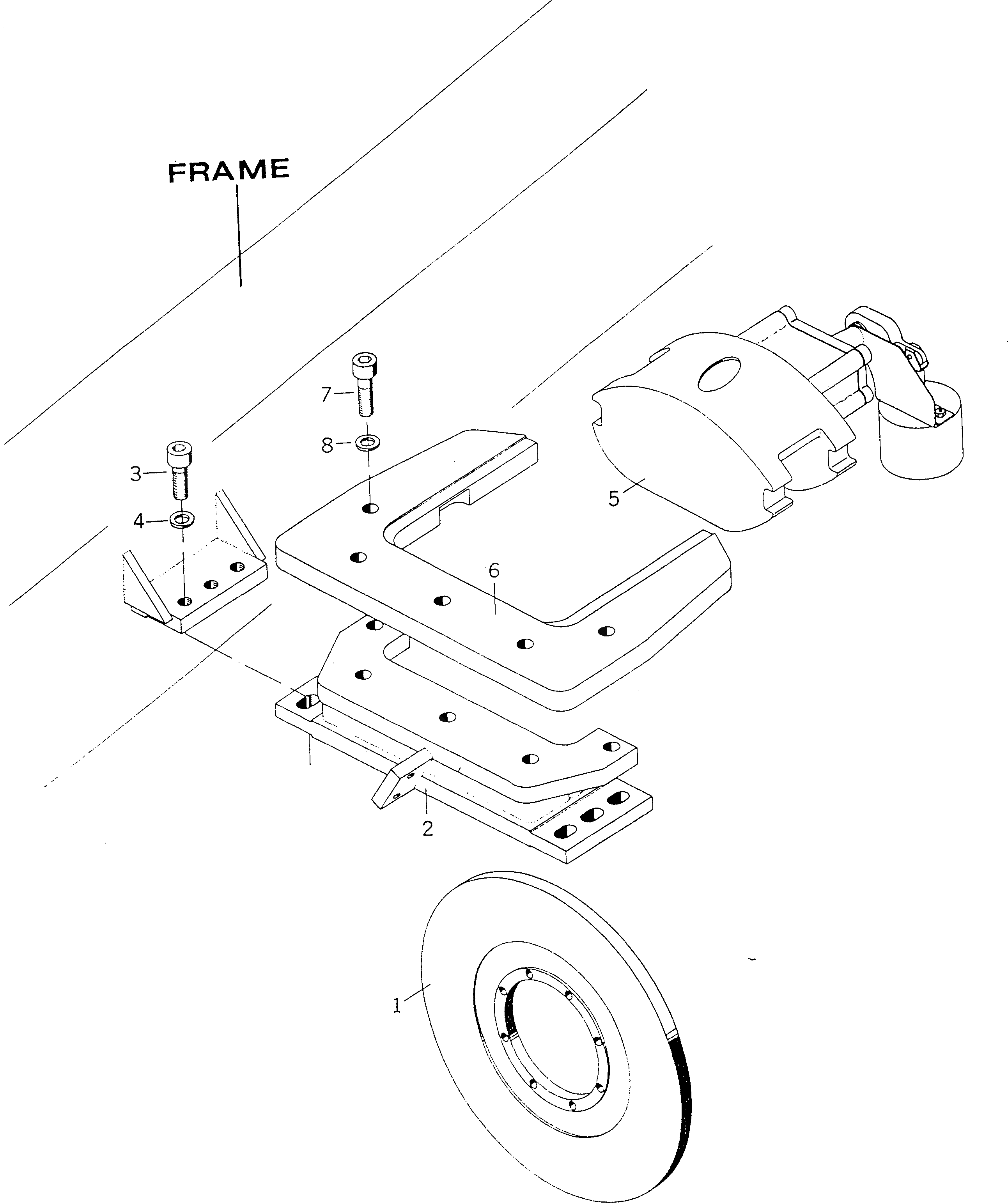 Болт BW061303  Komatsu