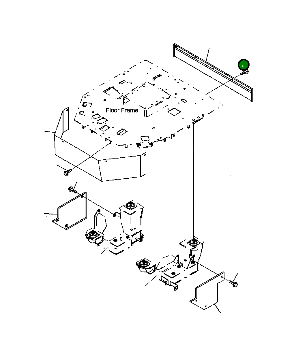 Болт 04135-01020  Komatsu