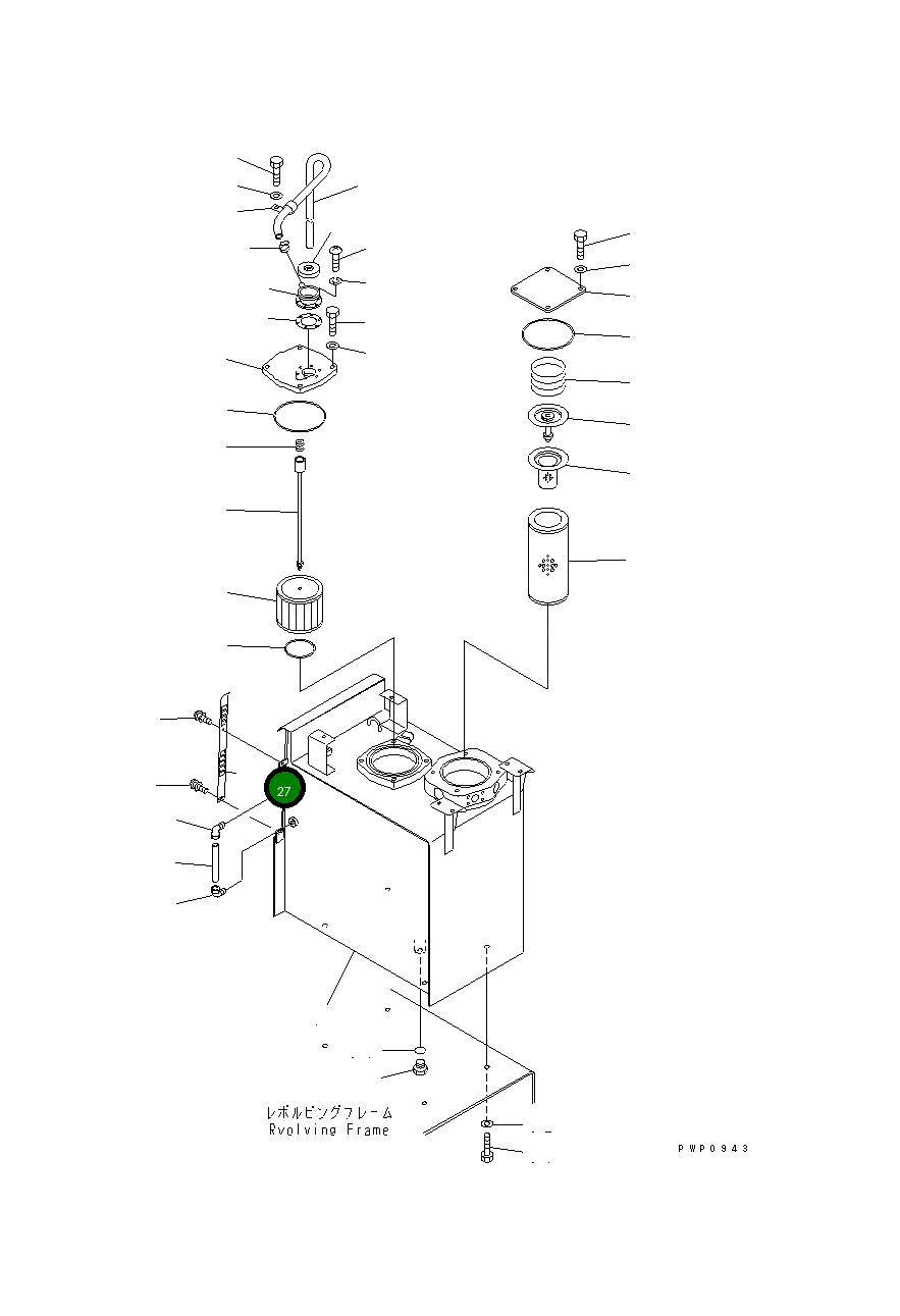 Крышка 21P-60-K4721  Komatsu