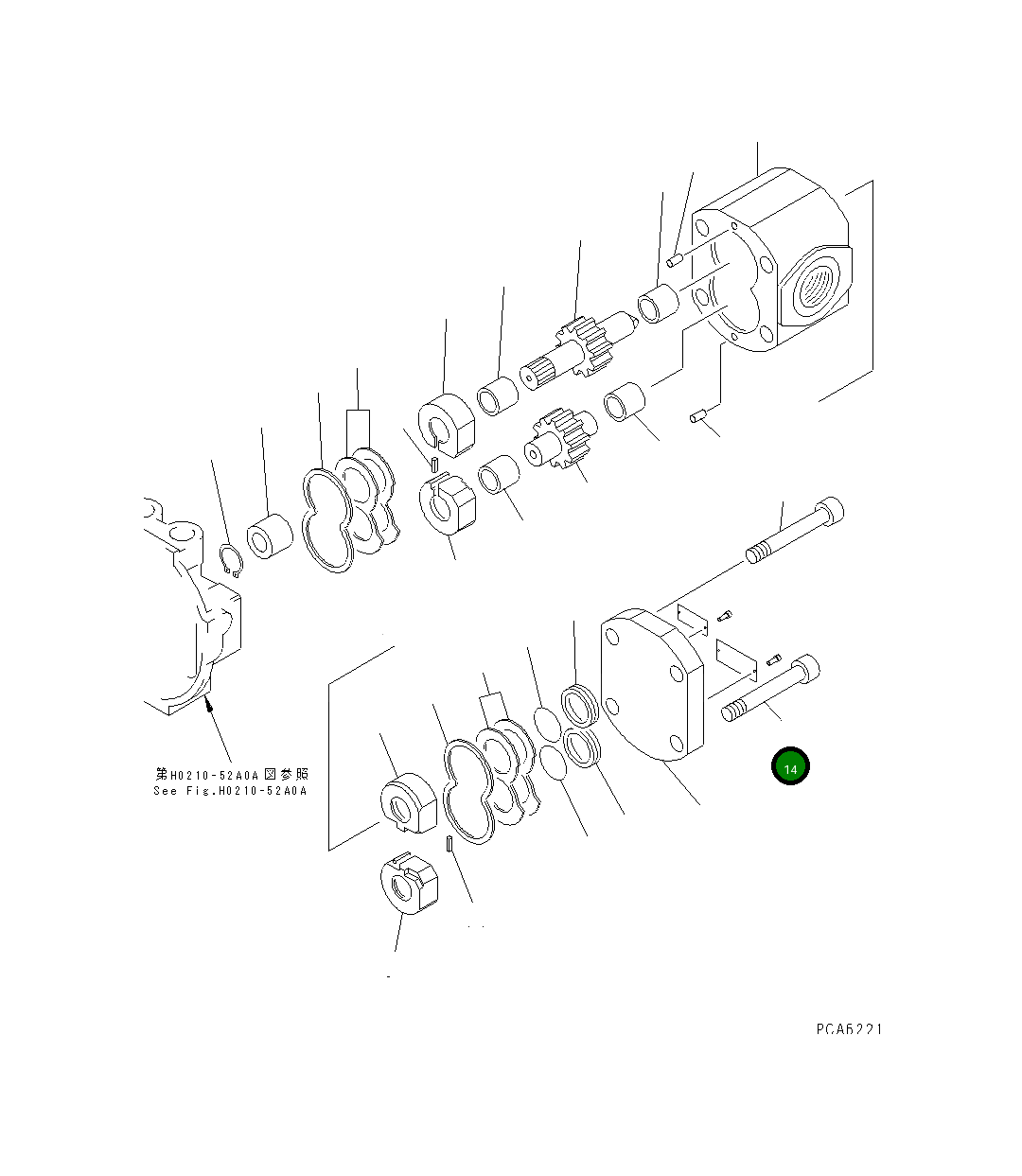 Болт UC1303005677 Komatsu