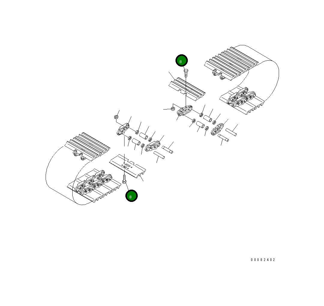 Болт 22B-32-21230  Komatsu