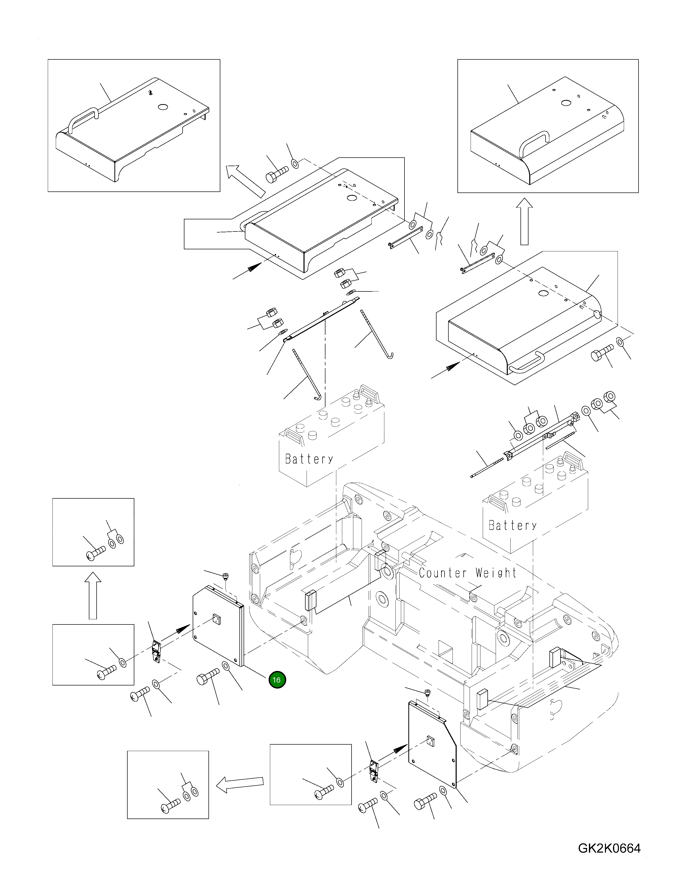 Крышка 419-06-H4110 Komatsu
