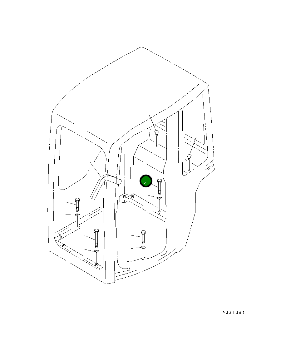 Болт 01010-D1080  Komatsu