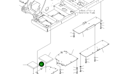 Крышка 207-54-KB980 Komatsu