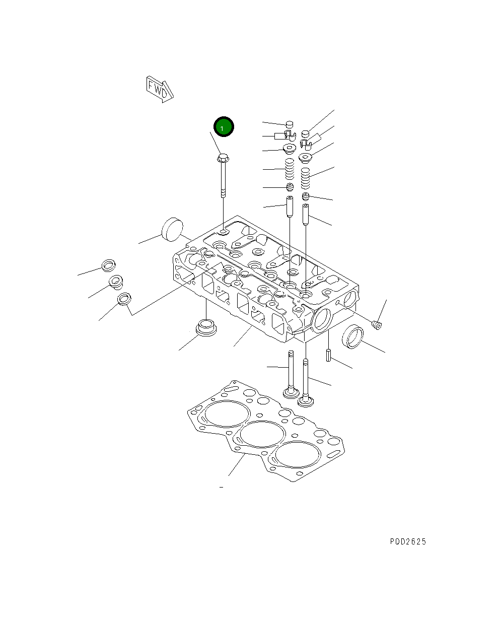 Болт YM119260-01200 Komatsu
