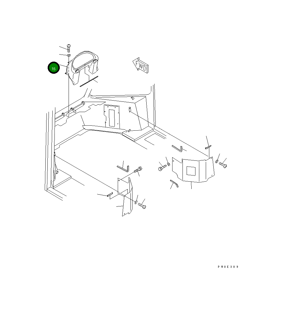 Крышка 423-923-3250 Komatsu