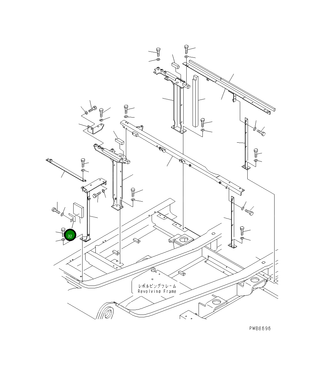 Крышка 208-54-K3320 Komatsu