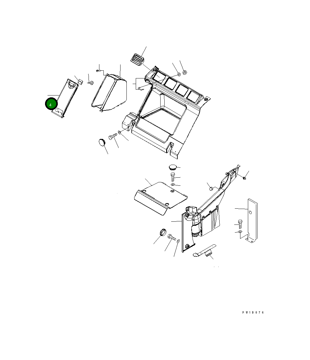 Крышка 20Y-54-65350 Komatsu