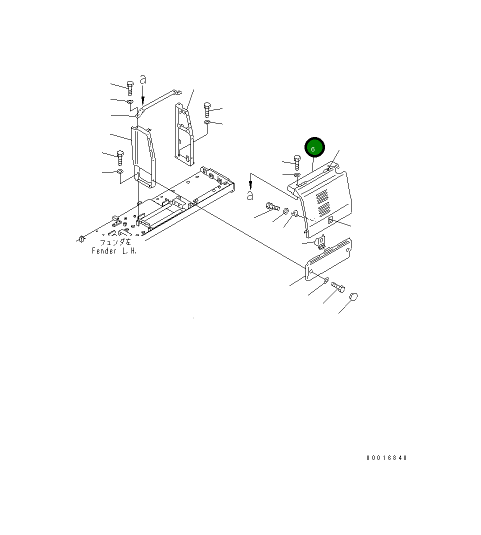Крышка 175-54-46470 Komatsu