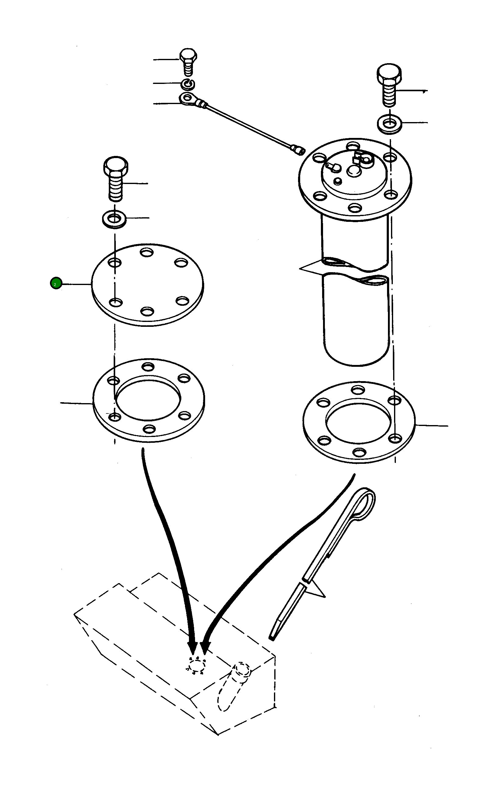 Крышка 2976346M1  Komatsu