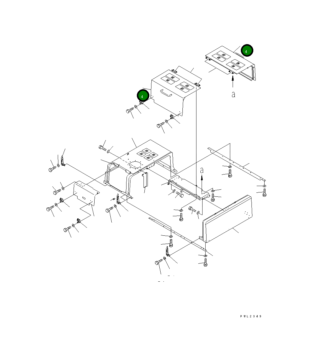 Крышка 209-54-78123  Komatsu
