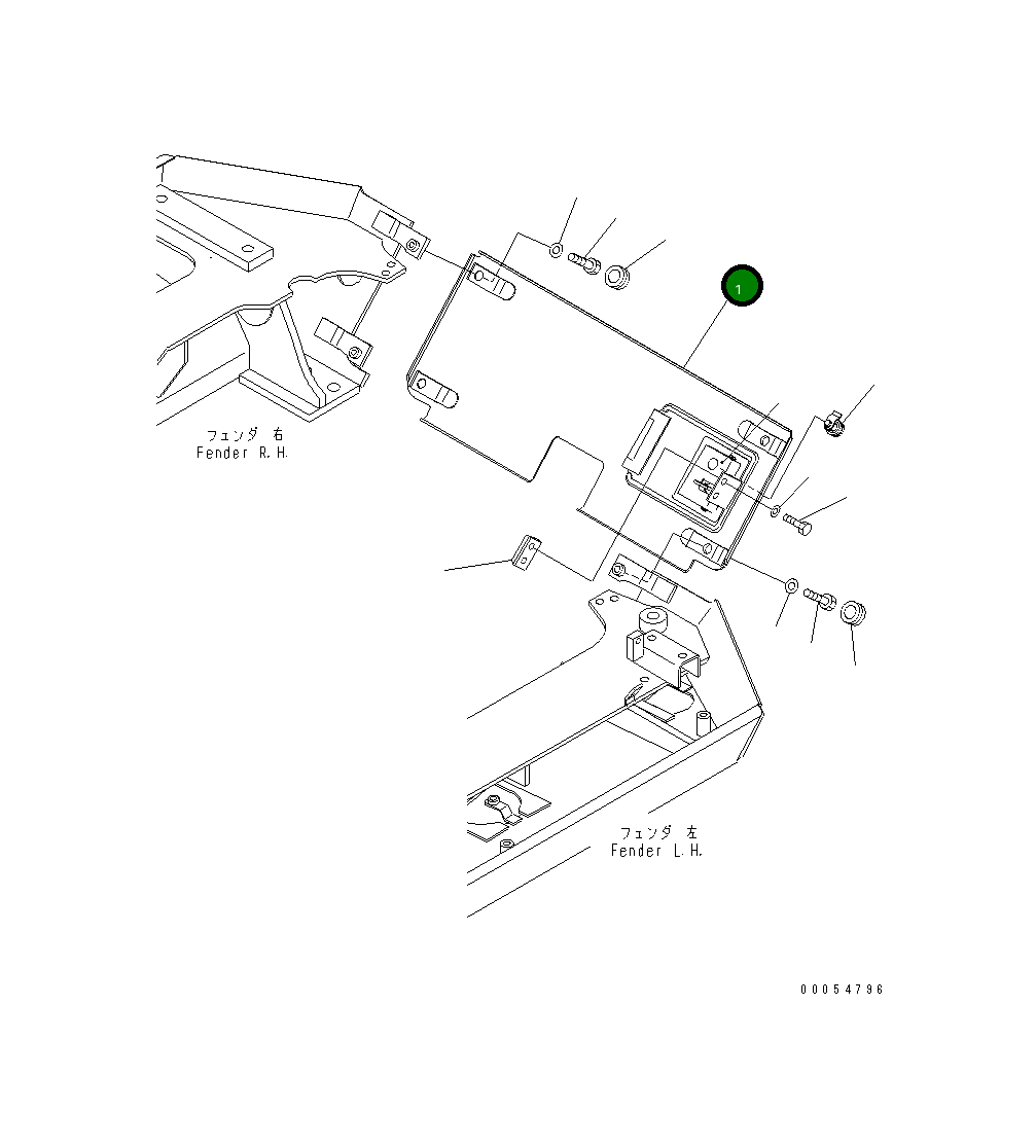 Крышка 134-78-61311 Komatsu