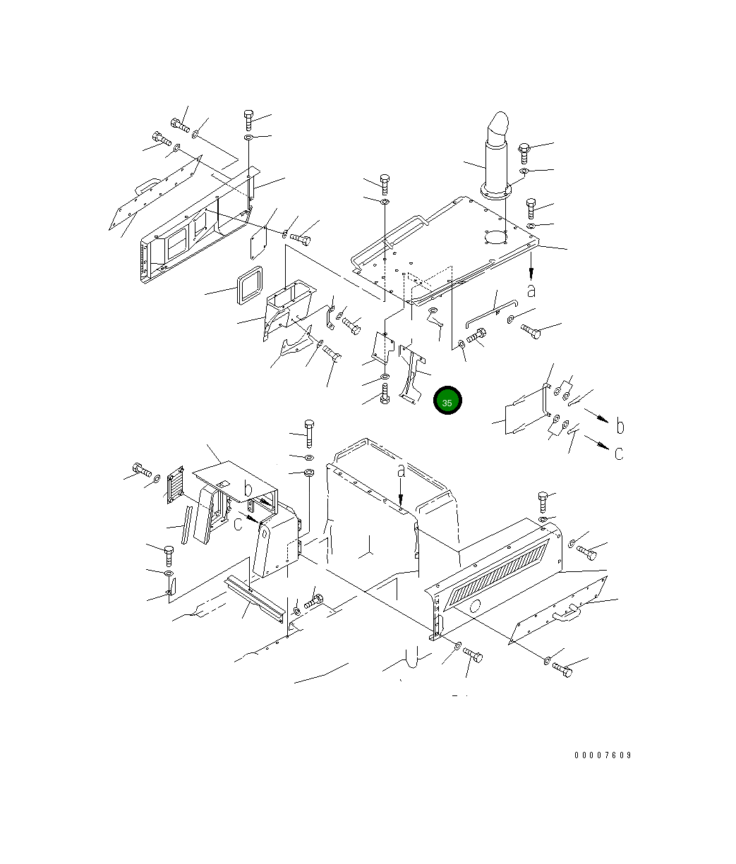 Крышка 426-54-11771 Komatsu