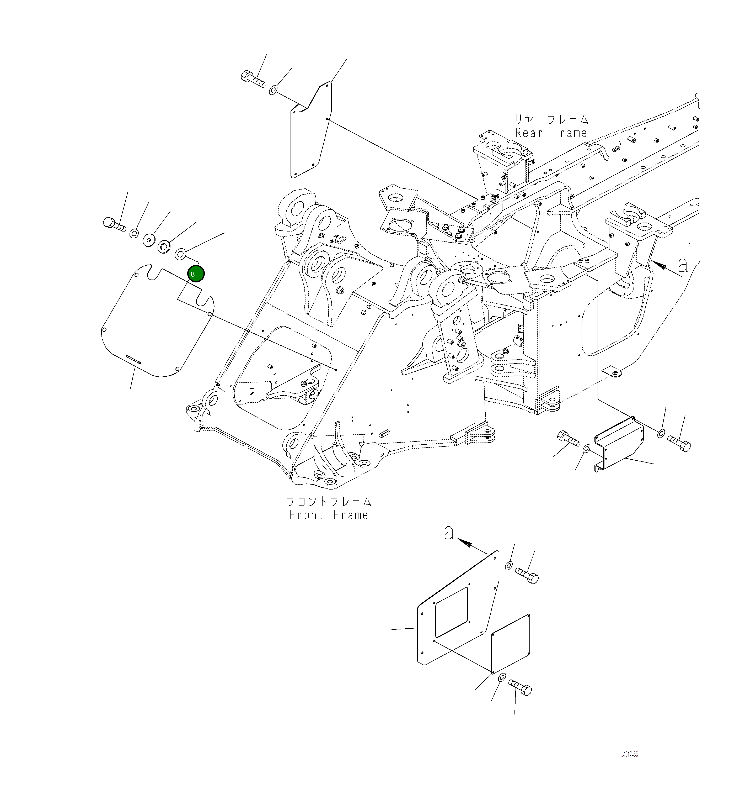 Крышка 421-46-54150 Komatsu