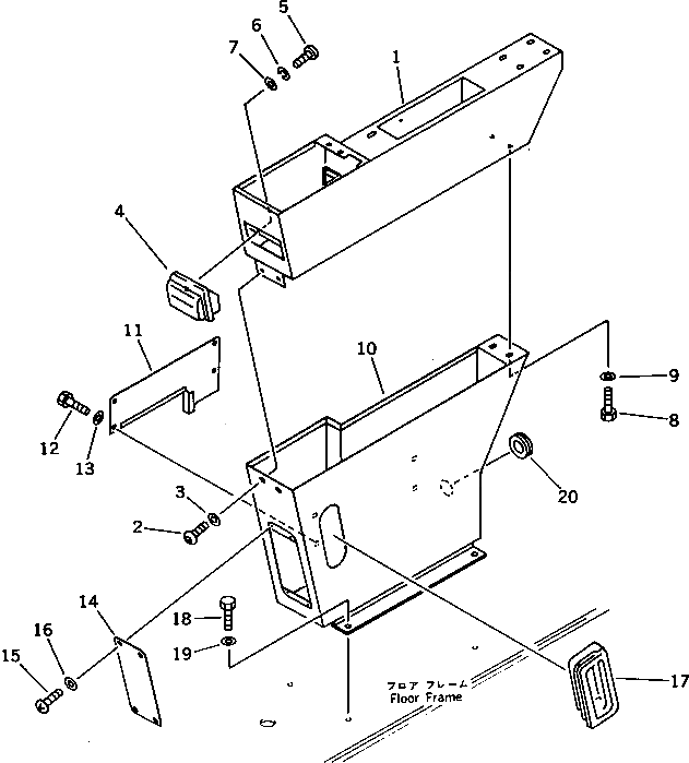 Крышка 209-43-51870  Komatsu
