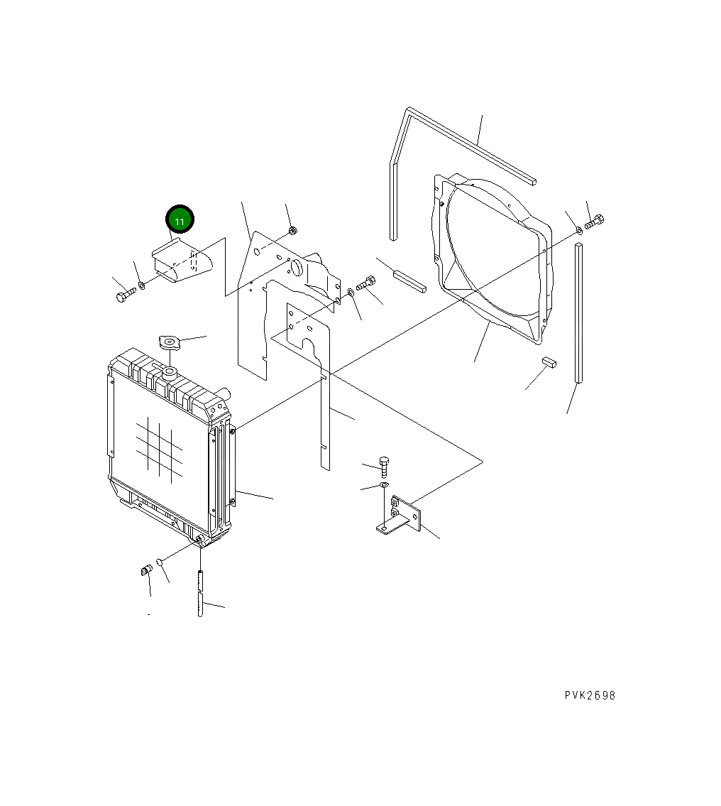 Крышка 10S-03-21242 Komatsu