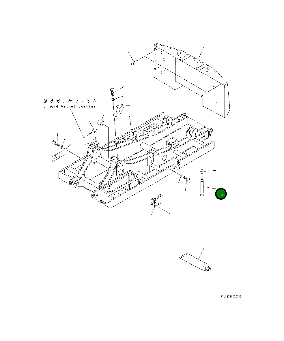 Болт 21T-09-71120 Komatsu