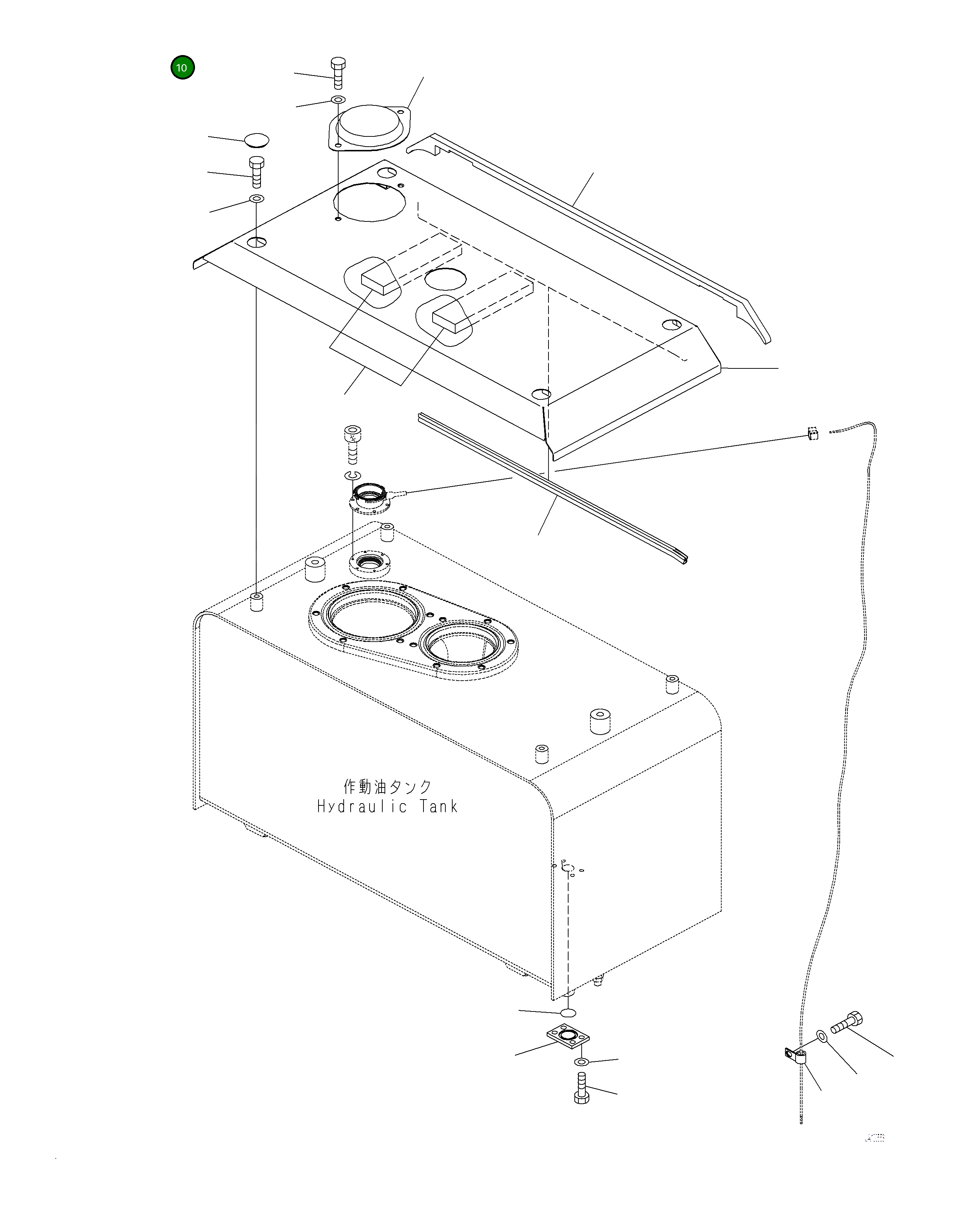 Крышка 423-60-51180  Komatsu