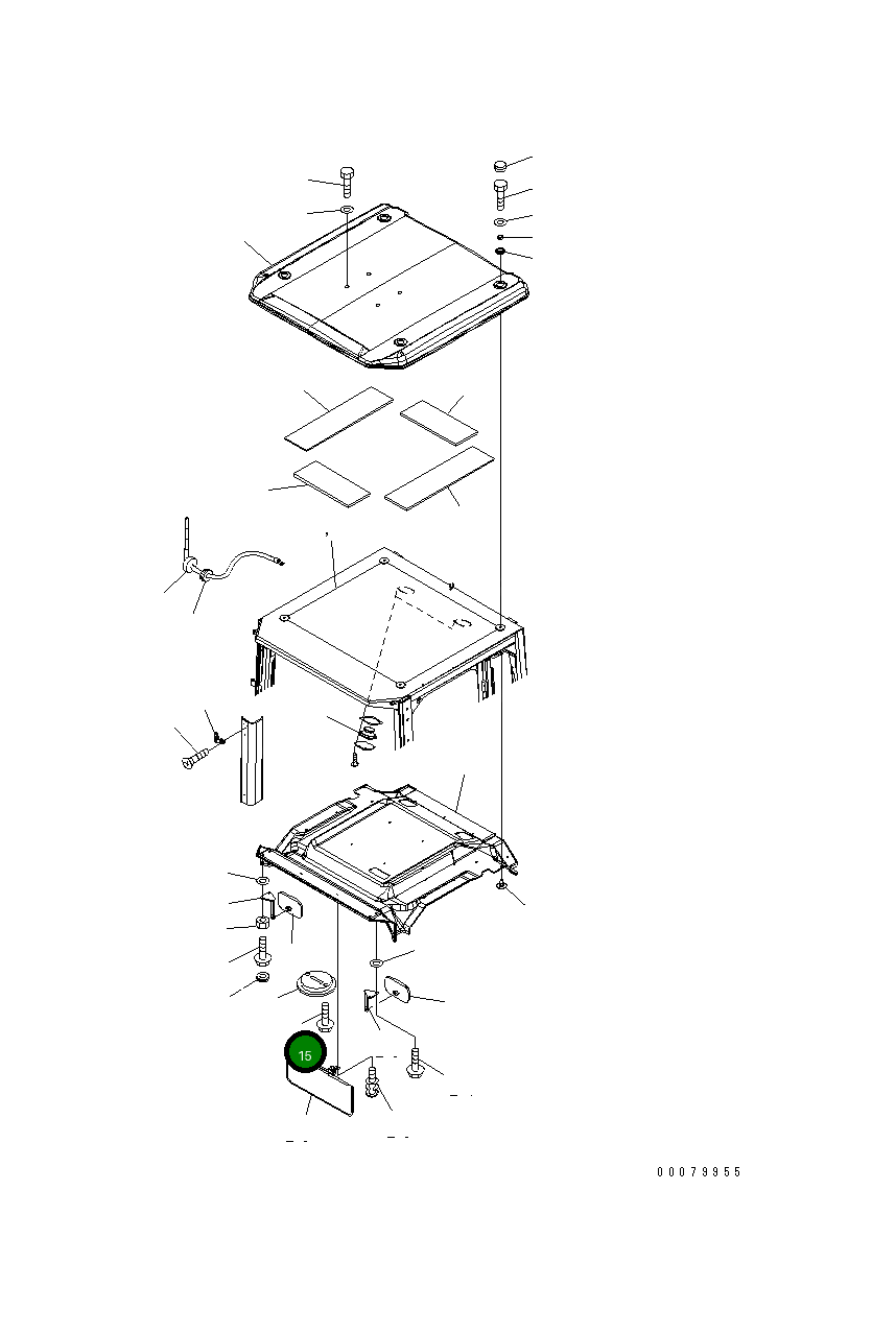Болт 421-56-H0R65  Komatsu