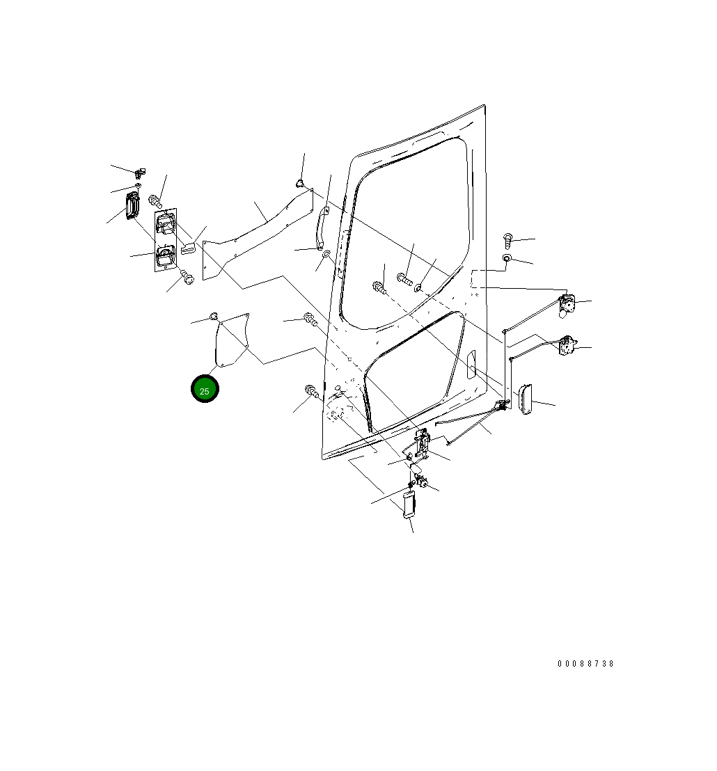 Крышка 22B-54-27371 Komatsu