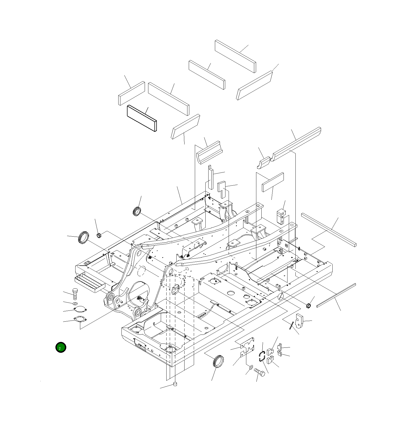 Крышка 205-30-J1180  Komatsu