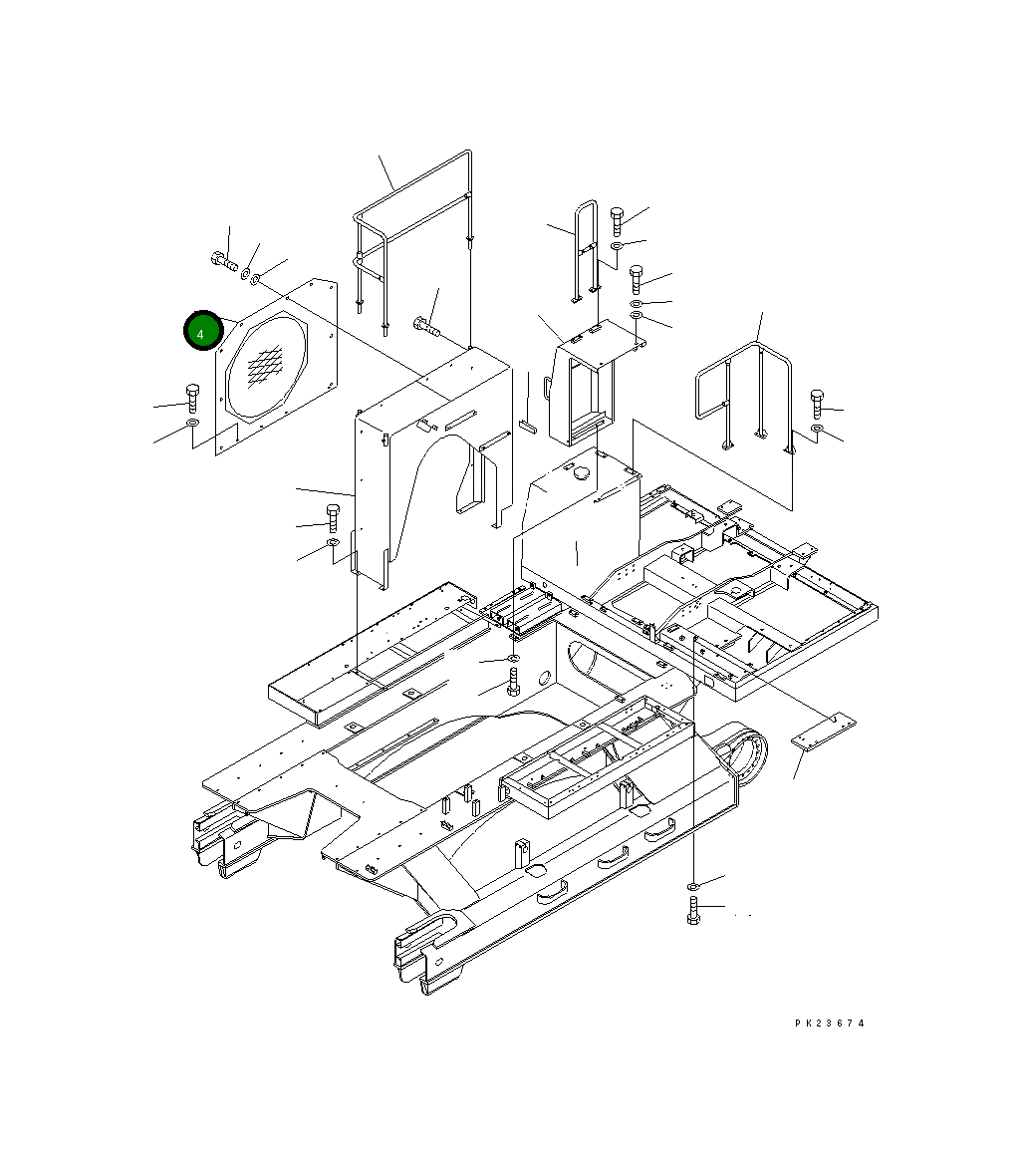 Крышка 8232-54-1390 Komatsu