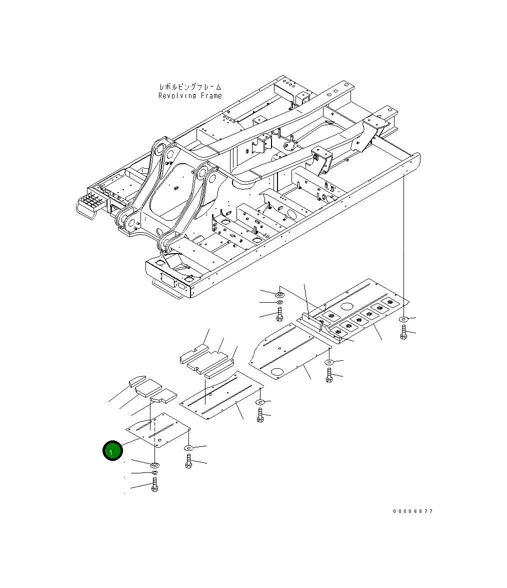 Крышка 209-53-13810  Komatsu