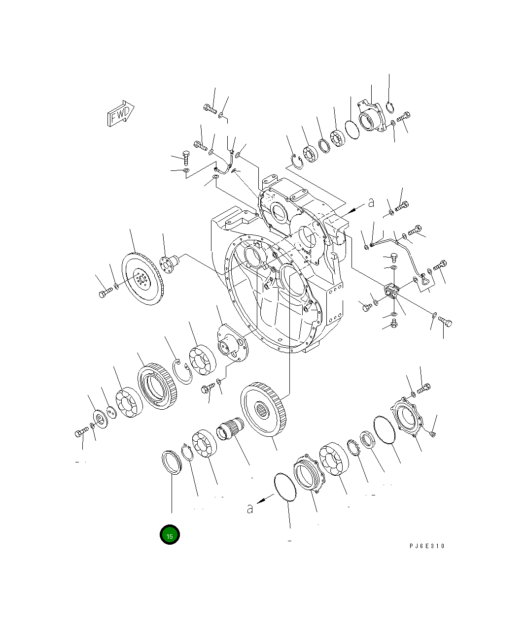 Кольцо 6128-21-4190 Komatsu
