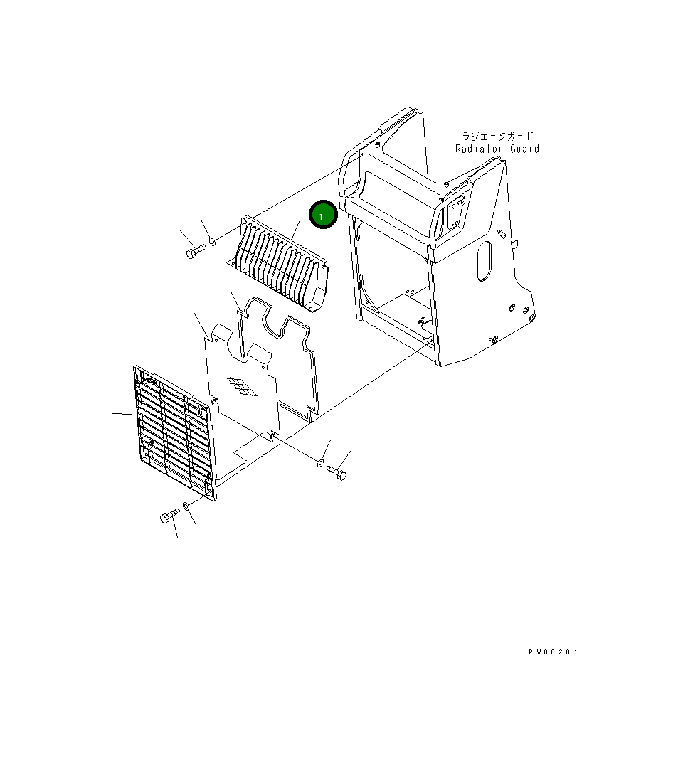 Крышка 11Y-54-11212 Komatsu