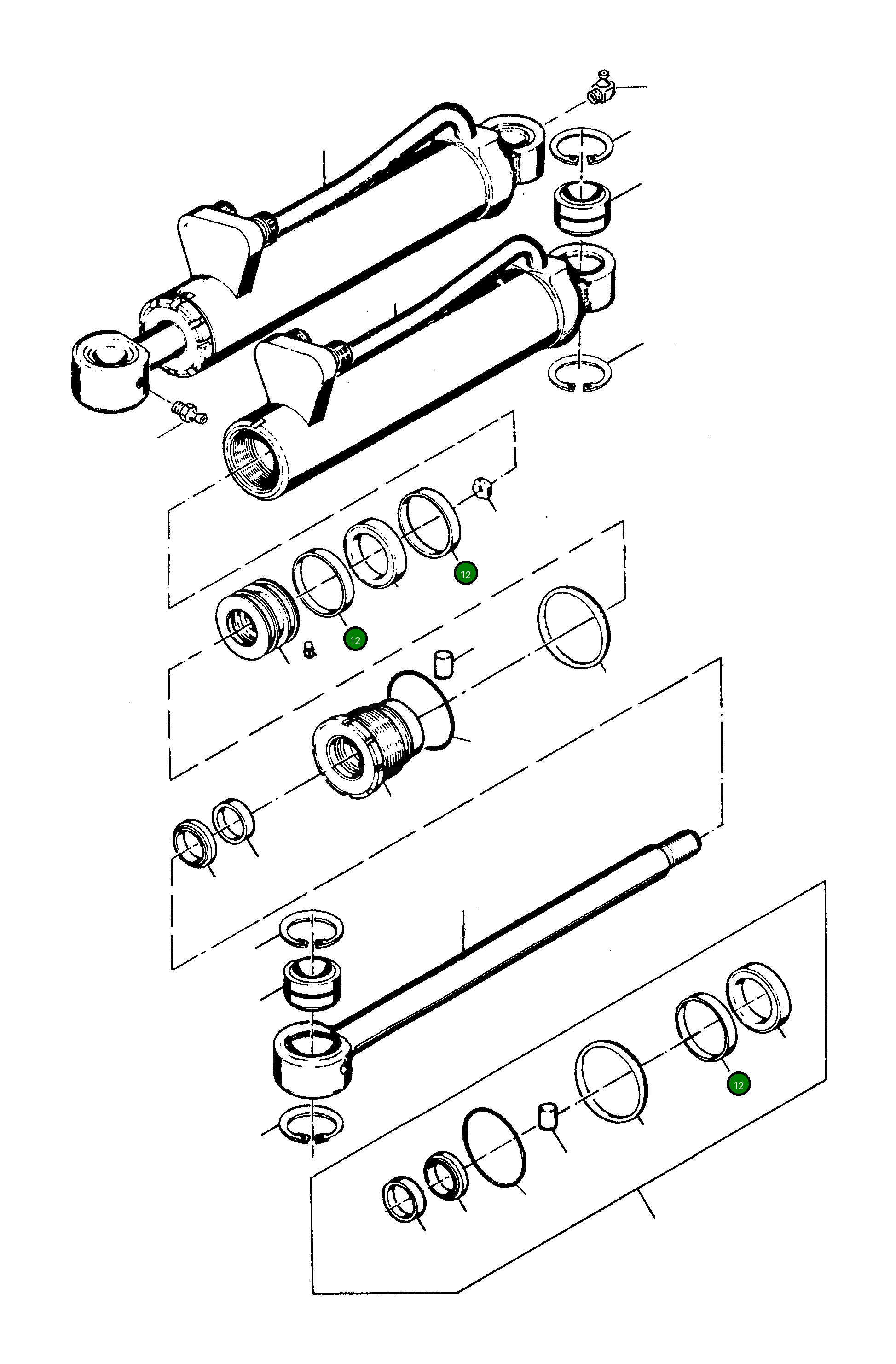 Кольцо 1608717M1 Komatsu