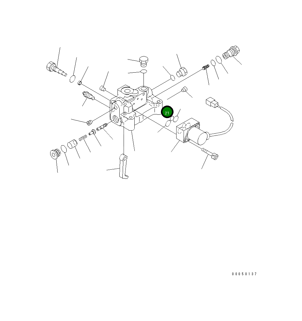 Кольцо уплотнительное (O-Ring) 702-21-55880 Komatsu