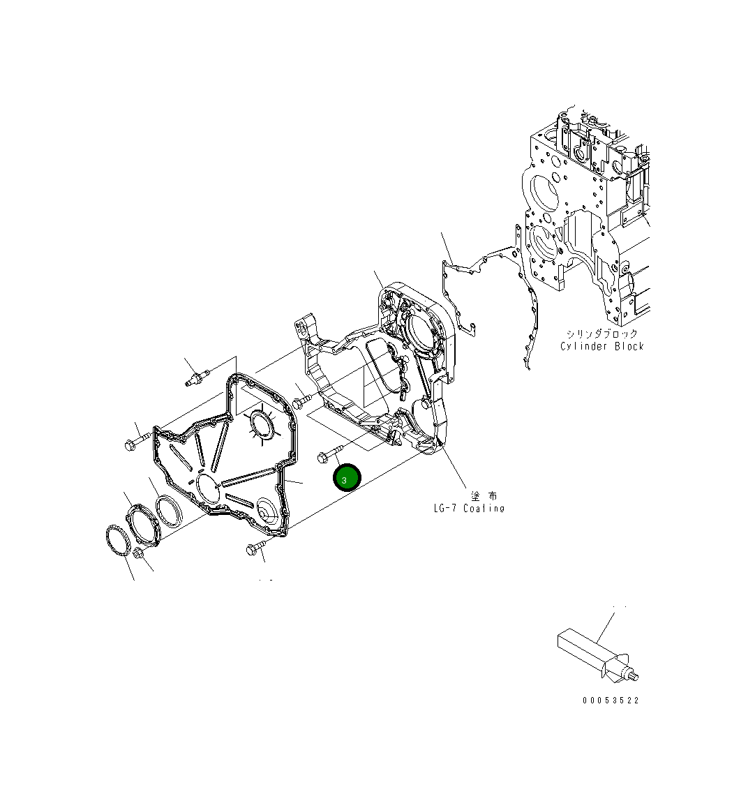 Болт 6741-21-3820 Komatsu
