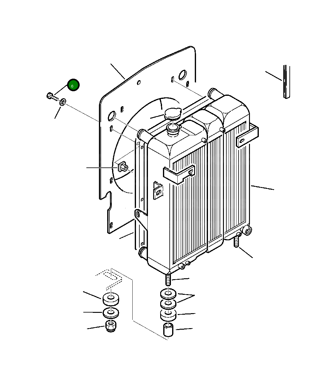 Болт 801014046 Komatsu