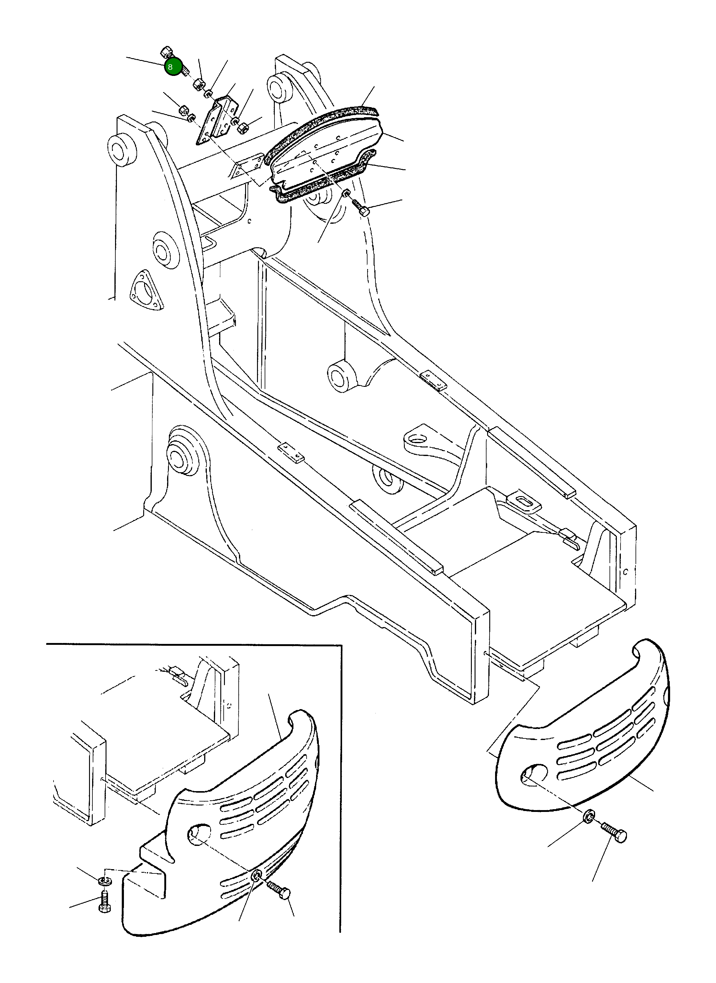 Болт 801105144 Komatsu