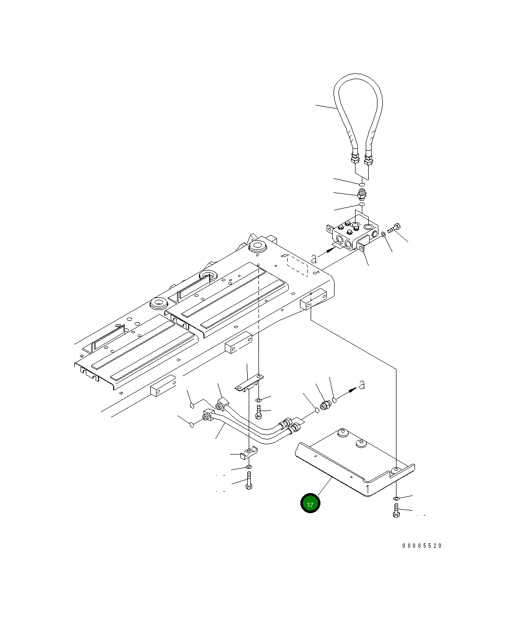 Крышка 154-61-79620 Komatsu