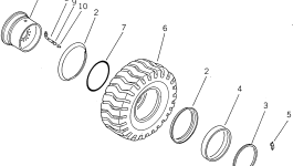 Шина 235-30-12110 Komatsu