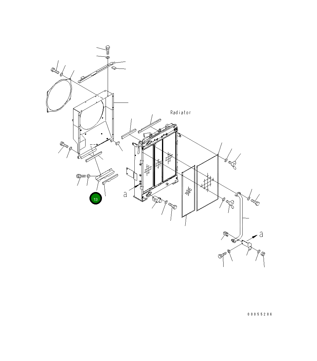 Крышка 21K-03-72261 Komatsu