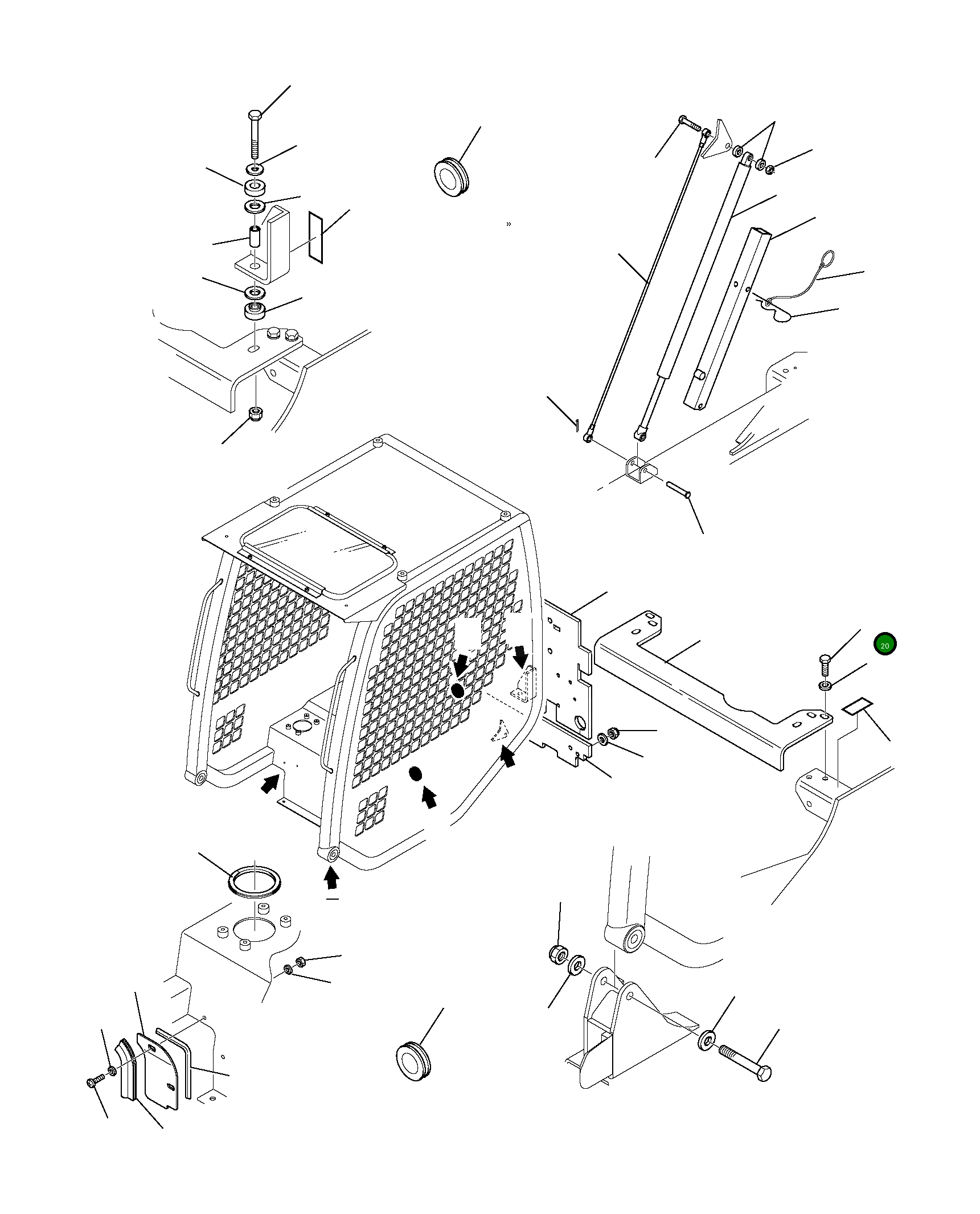 Болт 801015137  Komatsu