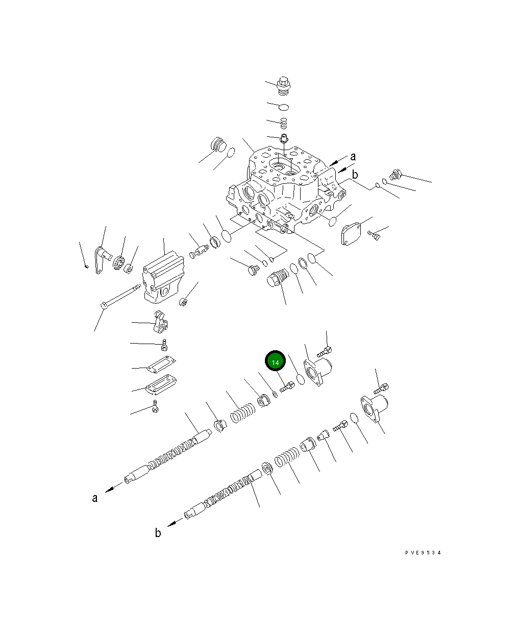 Болт 01252-61016  Komatsu