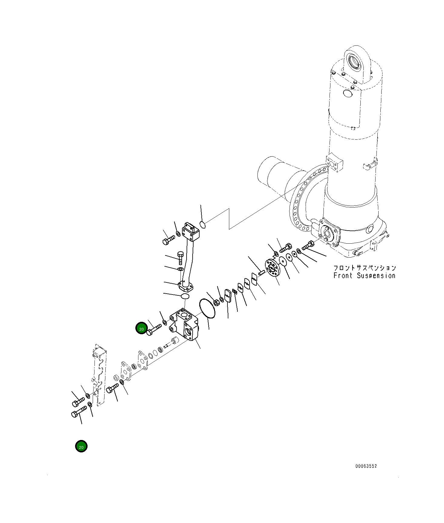 Болт 01011-61650 Komatsu