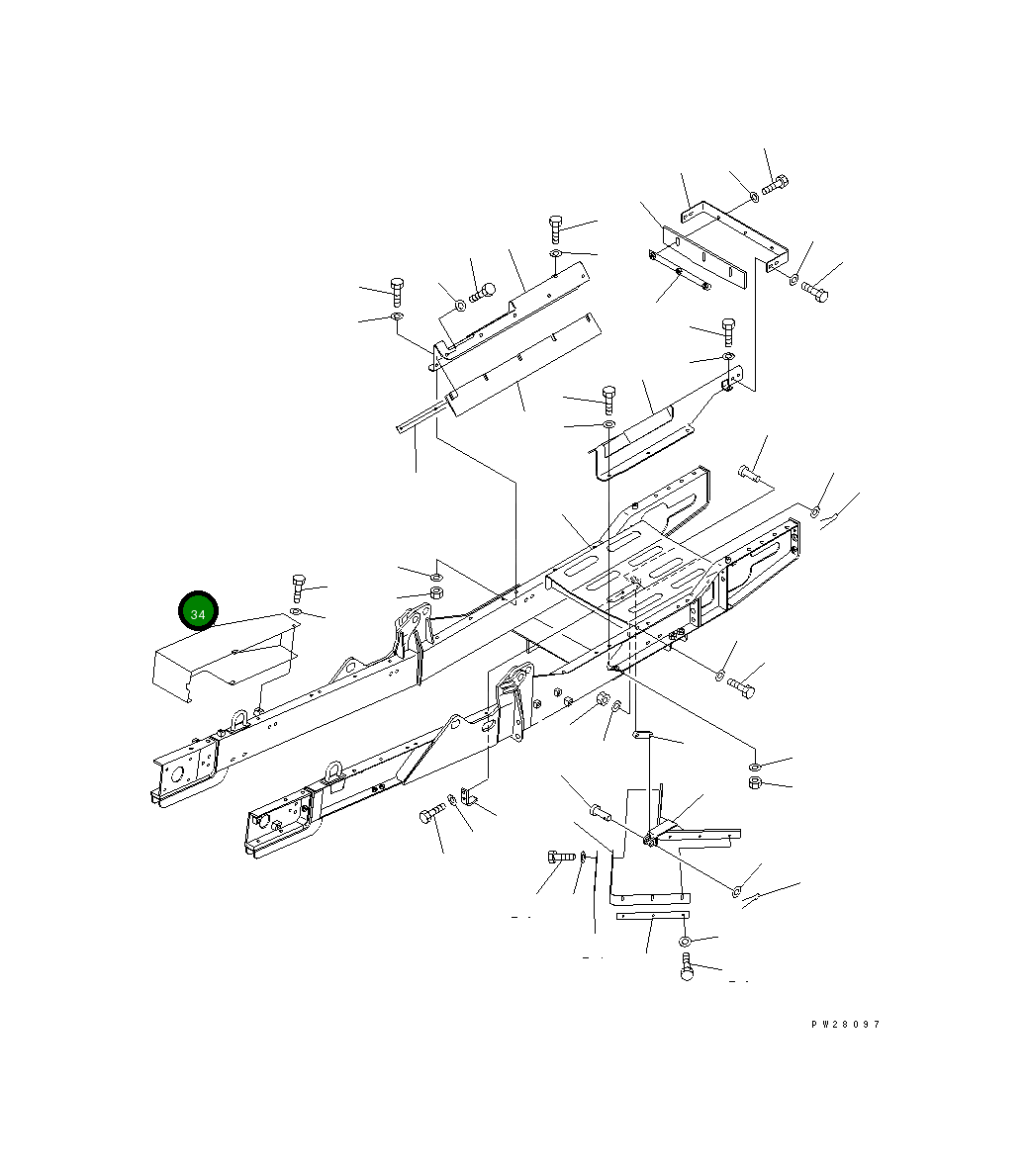 Крышка 8221-75-2921 Komatsu