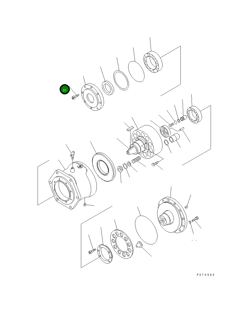 Болт 258-81-26430 Komatsu