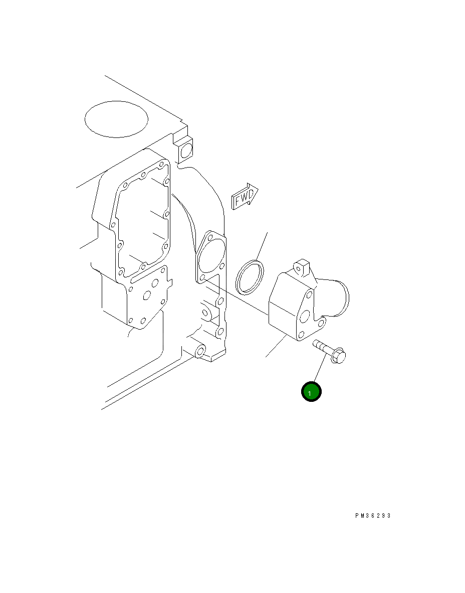 Болт 6732-61-6120  Komatsu